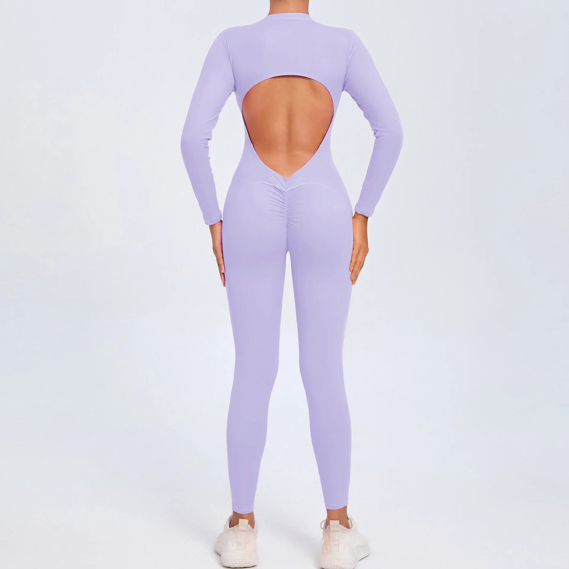 Quick-drying Zipper Yoga Jumpsuit Fitness Training Sports Tights