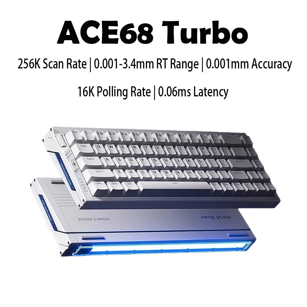 MCHOSE Ace68 Turbo Magnetic Switch Keyboard 16k Aluminium Alloy