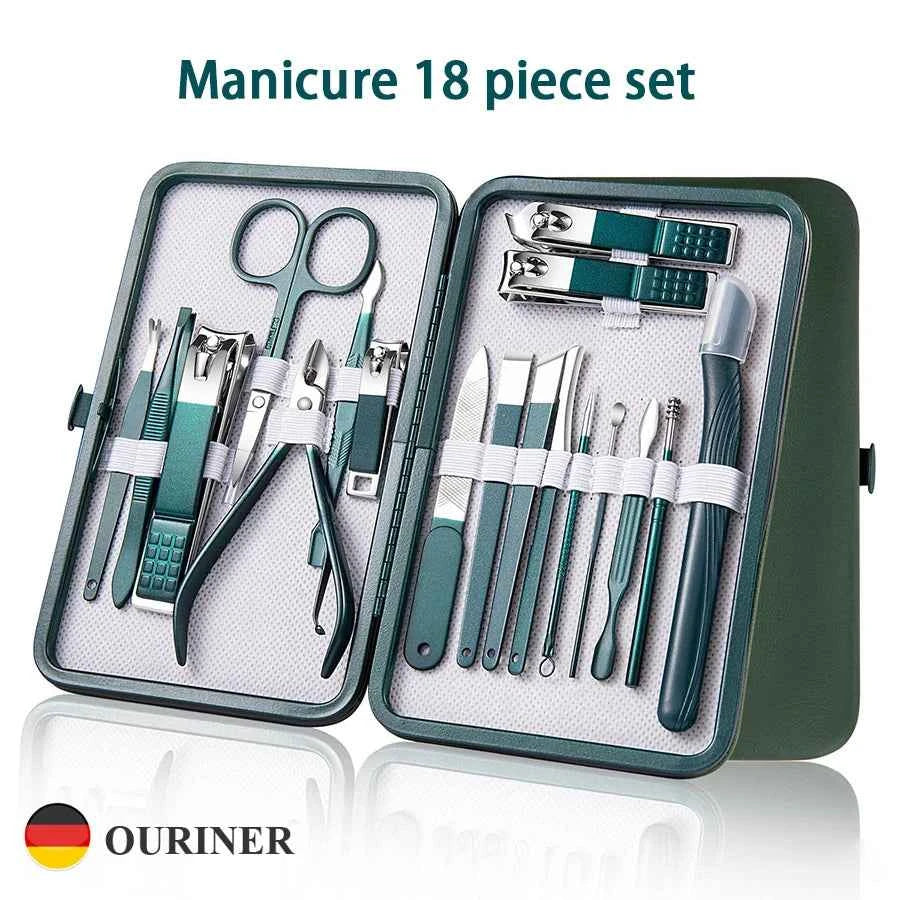 Professional Stainless Steel Manicure Set  Nail Care Kit
