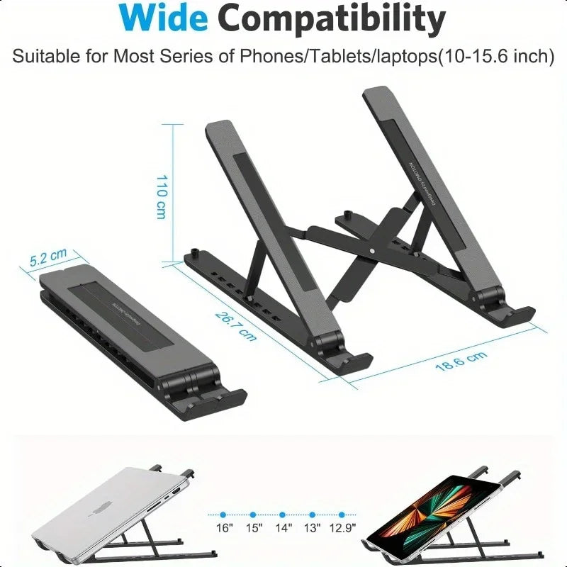 Laptop Stand Ergonomic Adjustable Stand AIDS Computer Cooling Performance Efficient Multi-angle Adjustment Tablet Available