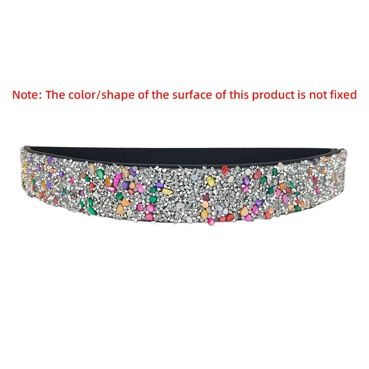 Advanced women's rhinestone belt, women's fashion dress, elastic belt, wedding party accessories