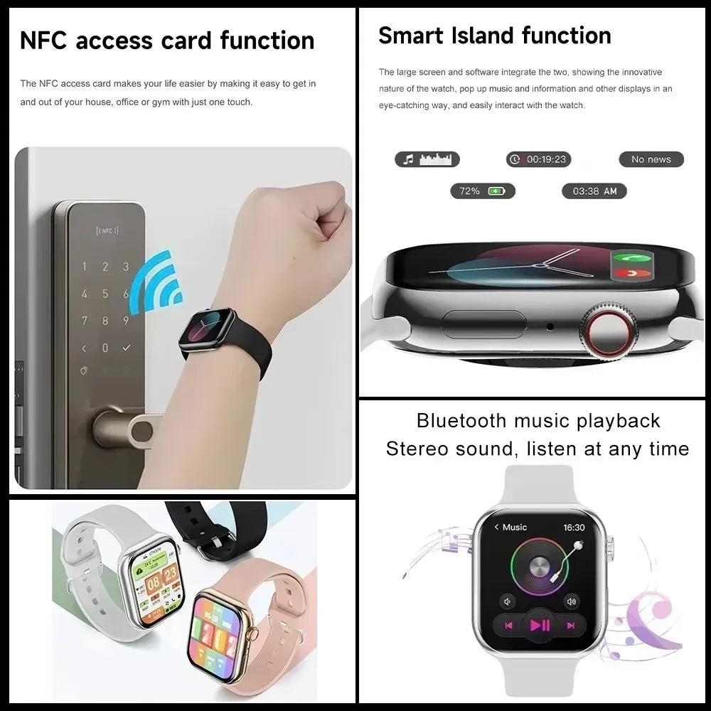 2025 GPS Smart Watch Series 10 For Apple Watch x10 Memory Music Video Bluetooth Call Waterproof NFC Smartwatch For Android IOS
