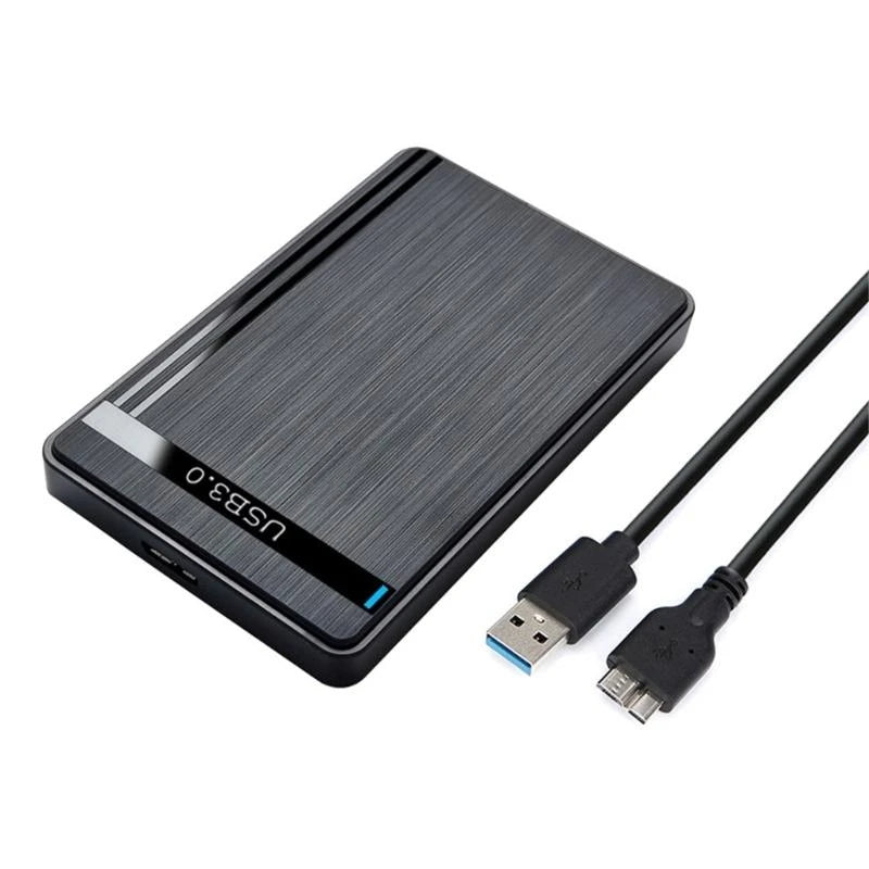 SSD Case- USB3.0 Hard Disk Adapter Enclosure Box for Laptop PC 2.5inch Sata -Serial SSD External Mobile 2.5 HDD Box