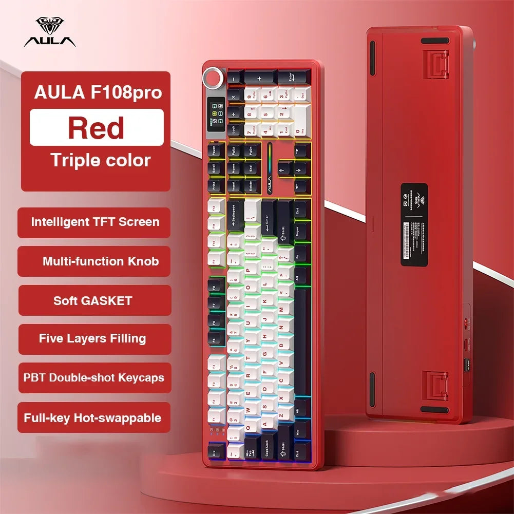 AULA F108 PRO Wireless Mechanical Keyboard