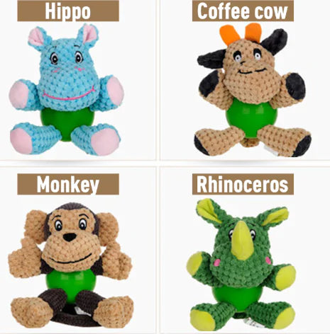 Pet Plush Toy, Durable Rubber Chew Toy for Dogs