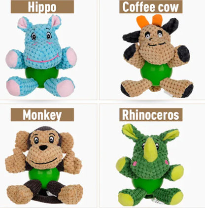 Pet Plush Toy, Durable Rubber Chew Toy for Dogs