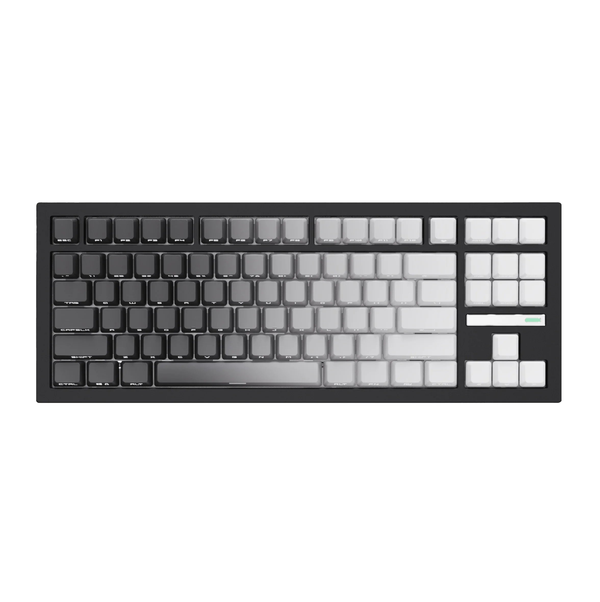 ZORNHER ZH870 Wireless Mechanical Gaming Keyboard,80% Black Custom Creamy Sound Keyboard with Lighted Up IMD PBT Keycaps
