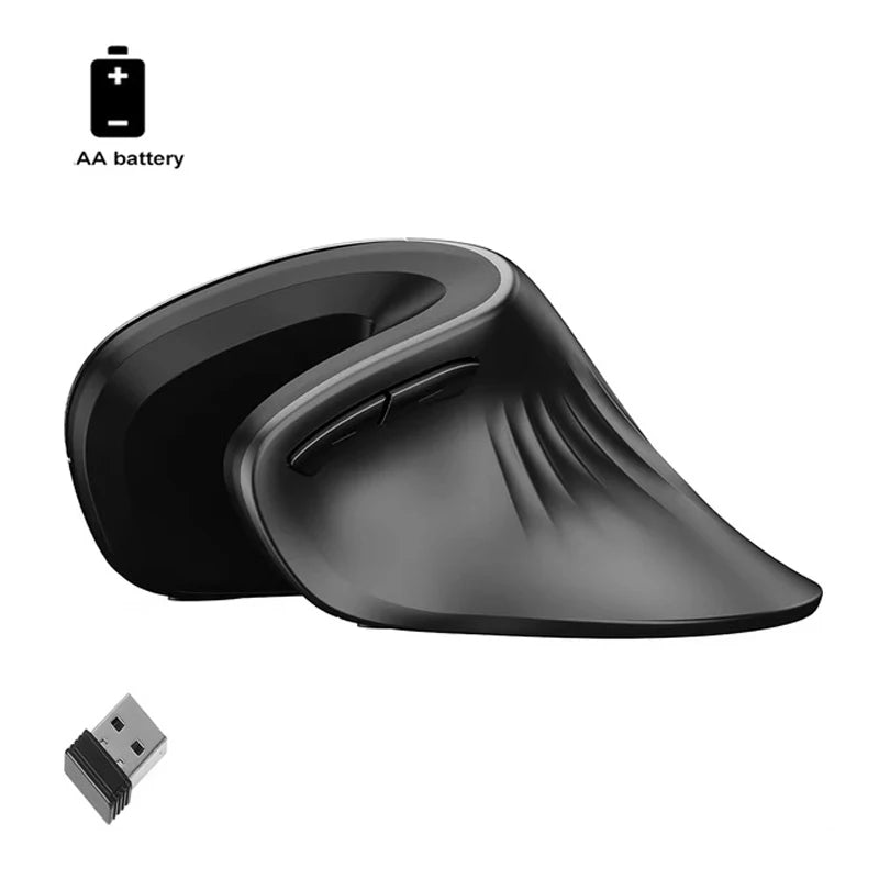 Warvank U2 Vertical Wireless Mouse Ergonomic Optical Comfortable Silent Office Mouse DPI Adjustable 800/1200/1600 for PC Laptop