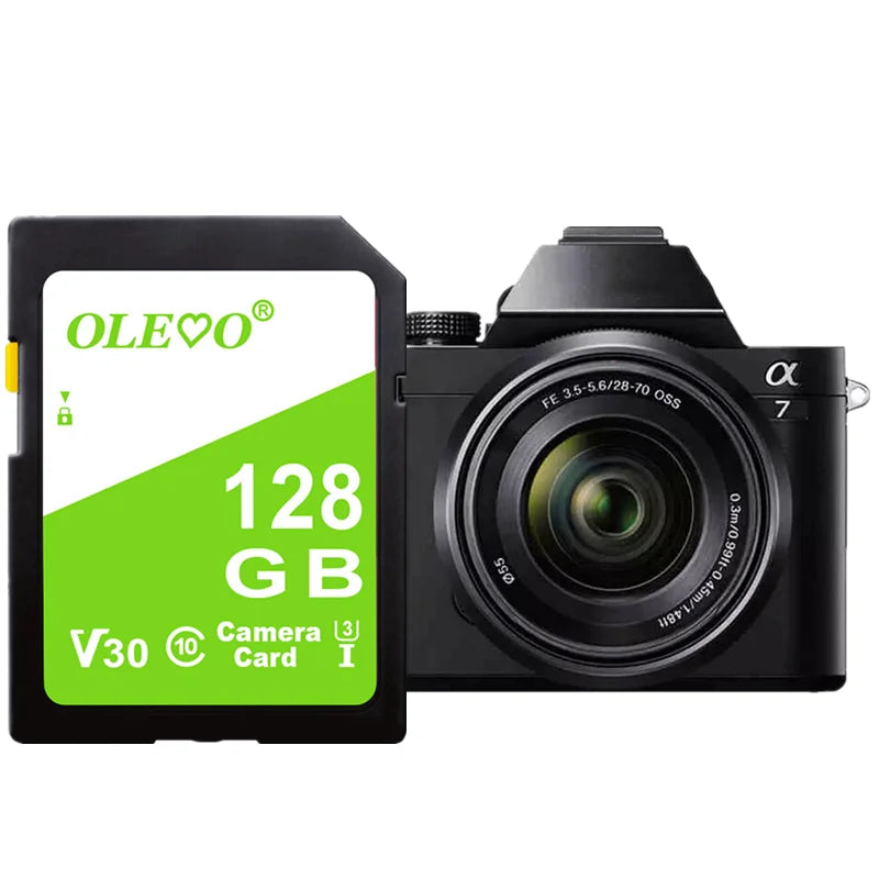 64GB Camera SD Memory Card 128GB 4K UHD Recoding, U3, Class10, V30, A1, 256GB 512GB SD for Camera, DVD