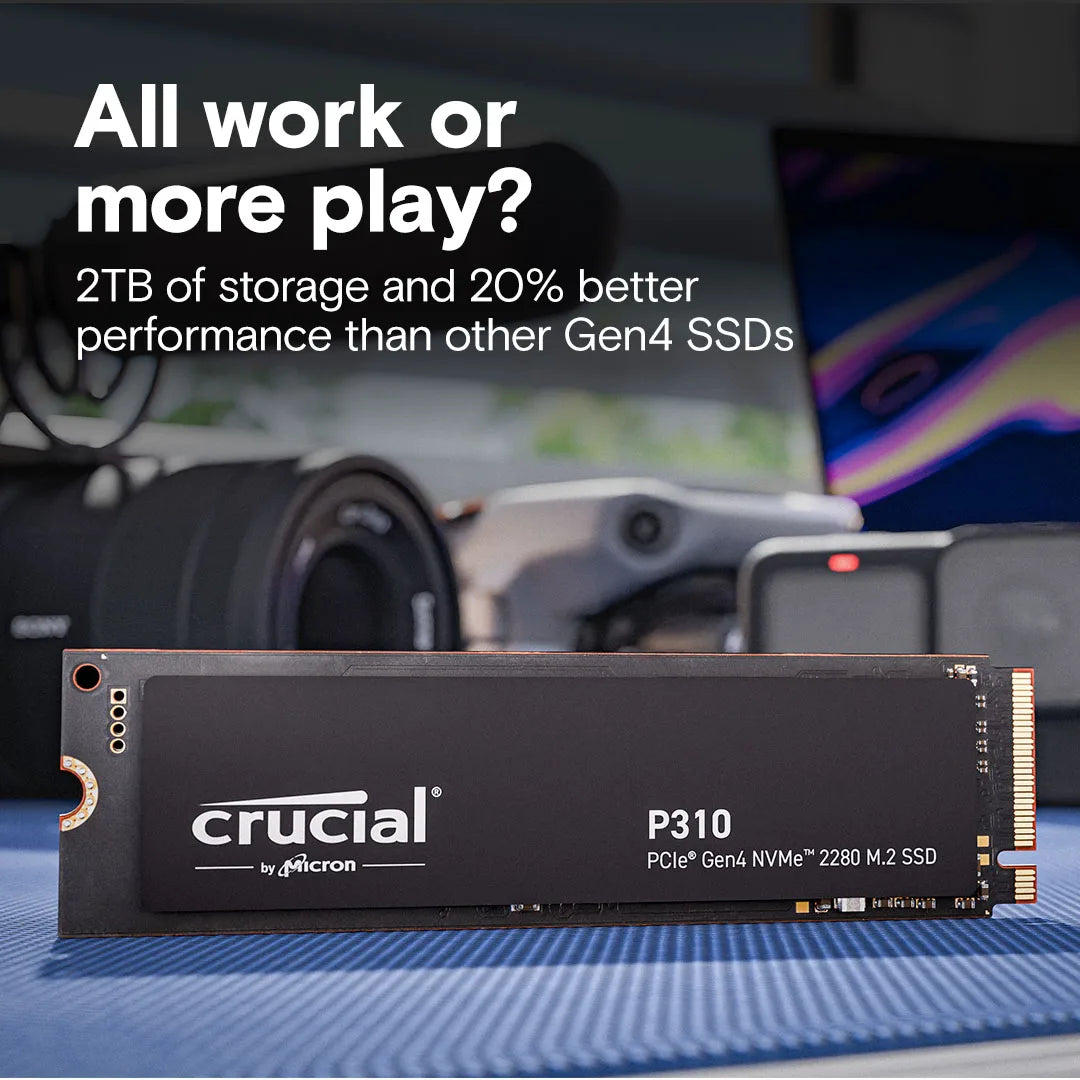 Crucial SSD P310 Up to 7100MB/s M.2 2280 PCIe Gen4 3D NAND NVMe SSD 500G 1TB 2TB Internal Solid State Drive for PC PS5 Hard Disk