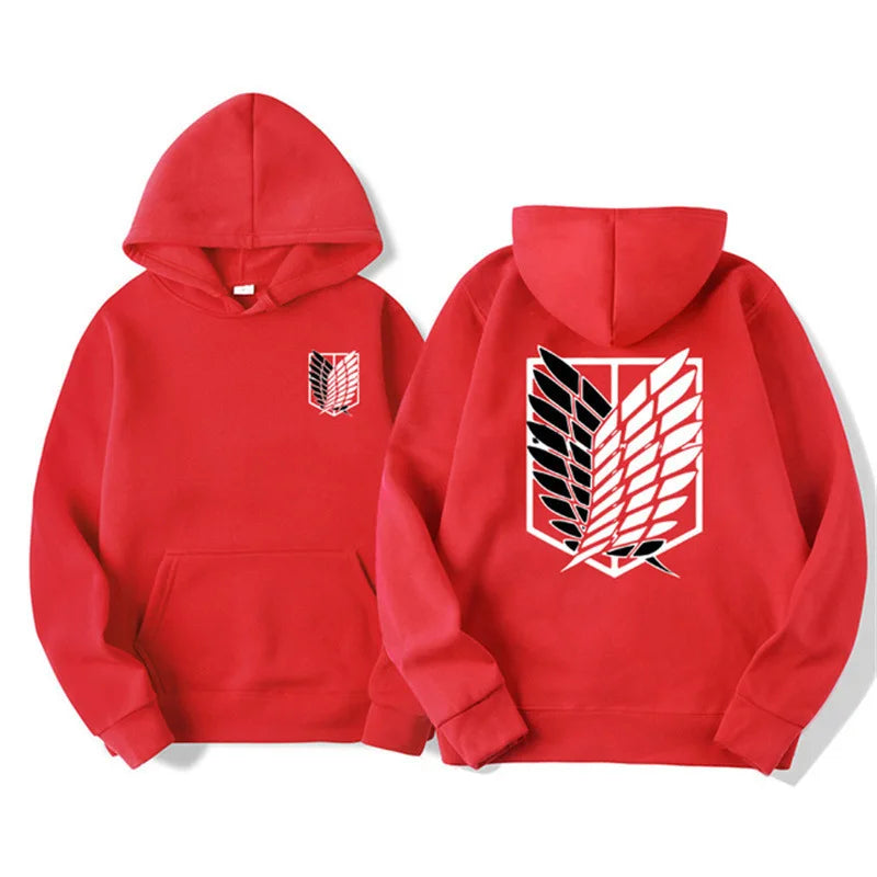 Attack on Titan Hoodie – Unisex Anime Harajuku Pullover Streetwear