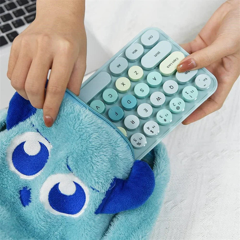 Colorful Wireless Keyboard and Mouse Ergonomic Small Size