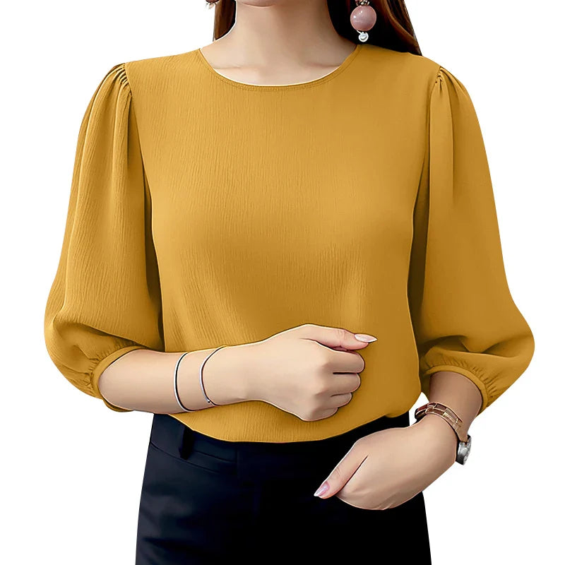 Elegant Puff Sleeve Blouse UK