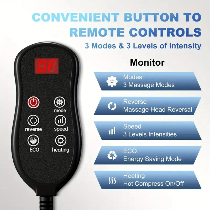 Extra Big Electric Foot Massager with Hot Compress