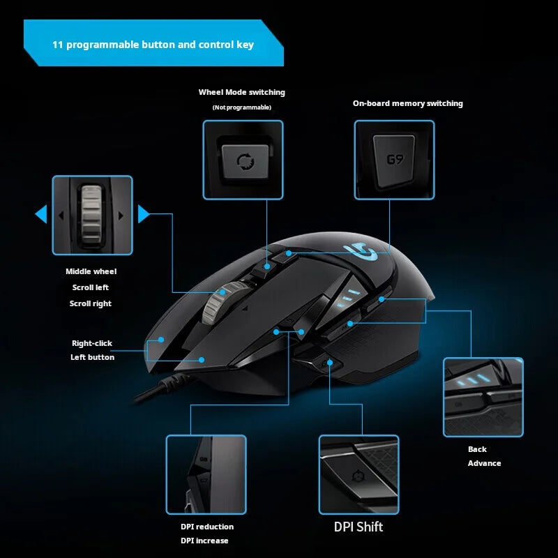 Logitech G502 HERO Cable Game Mouse