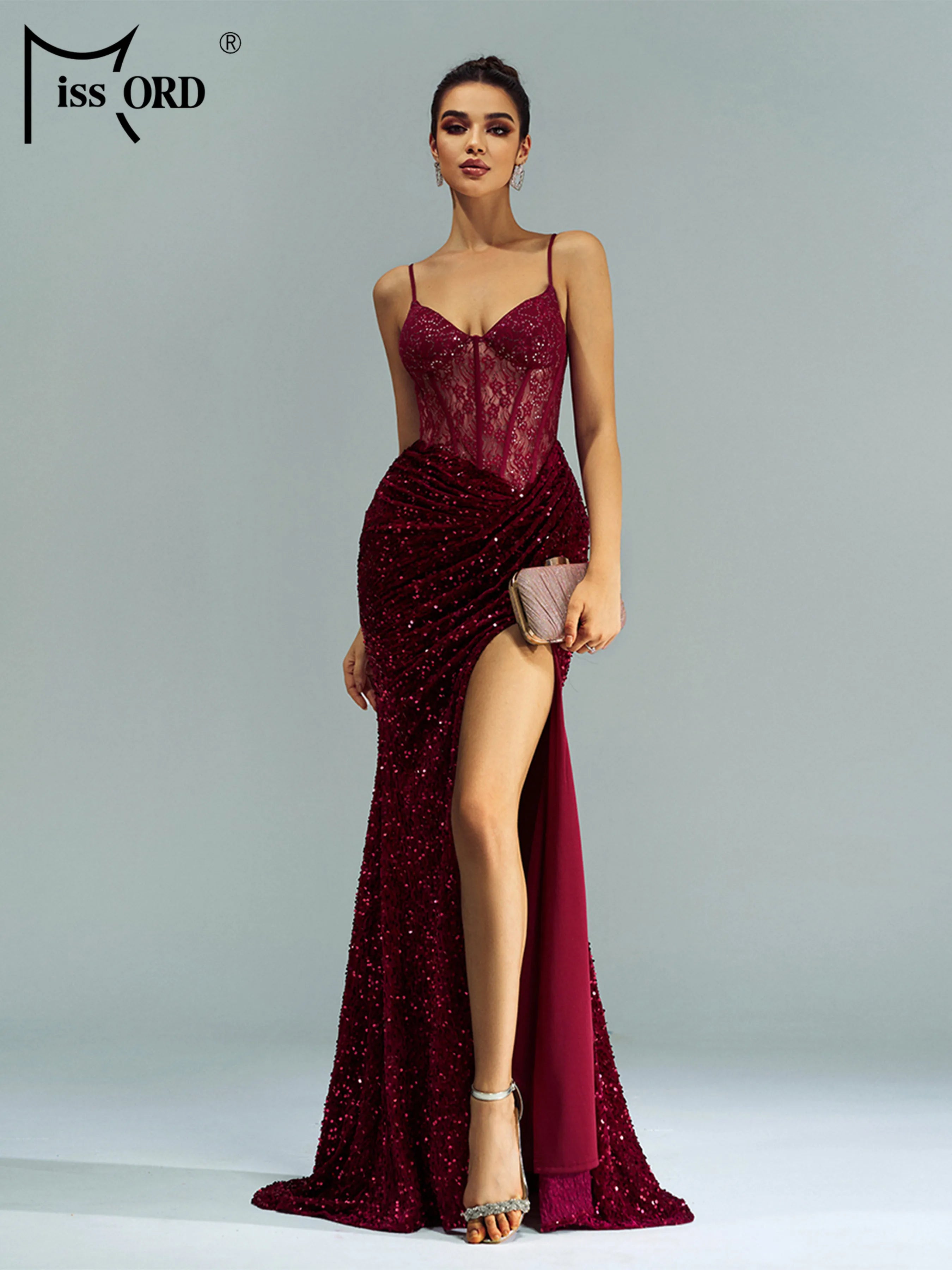Sequin Birthday Party Dresses Long Prom Evening
