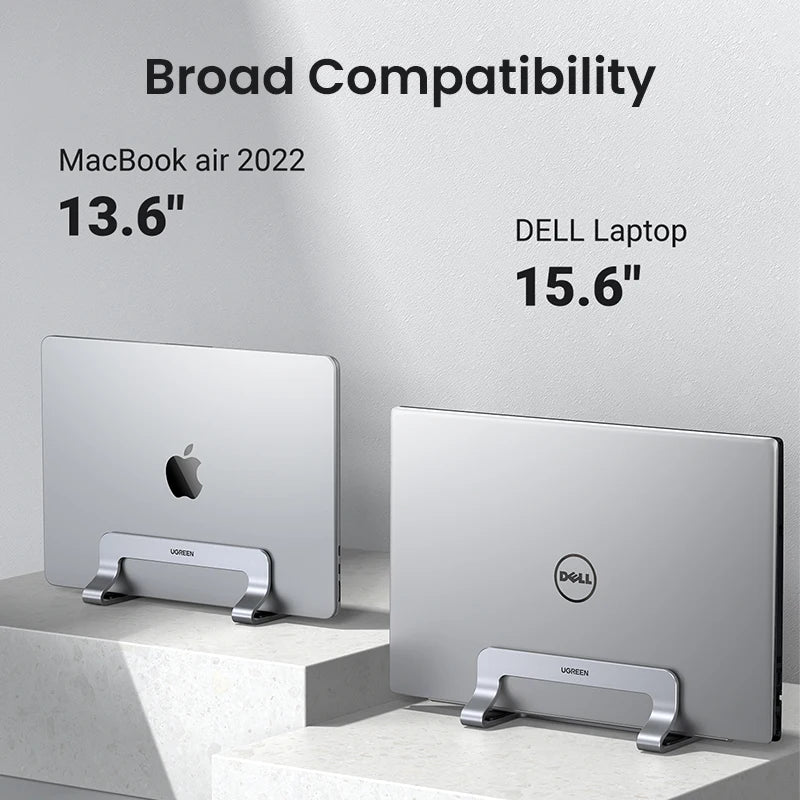UGREEN Vertical Laptop Stand Holder For MacBook Air Pro Aluminum Foldable Notebook Stand Laptop Support MacBook Pro Tablet Stand