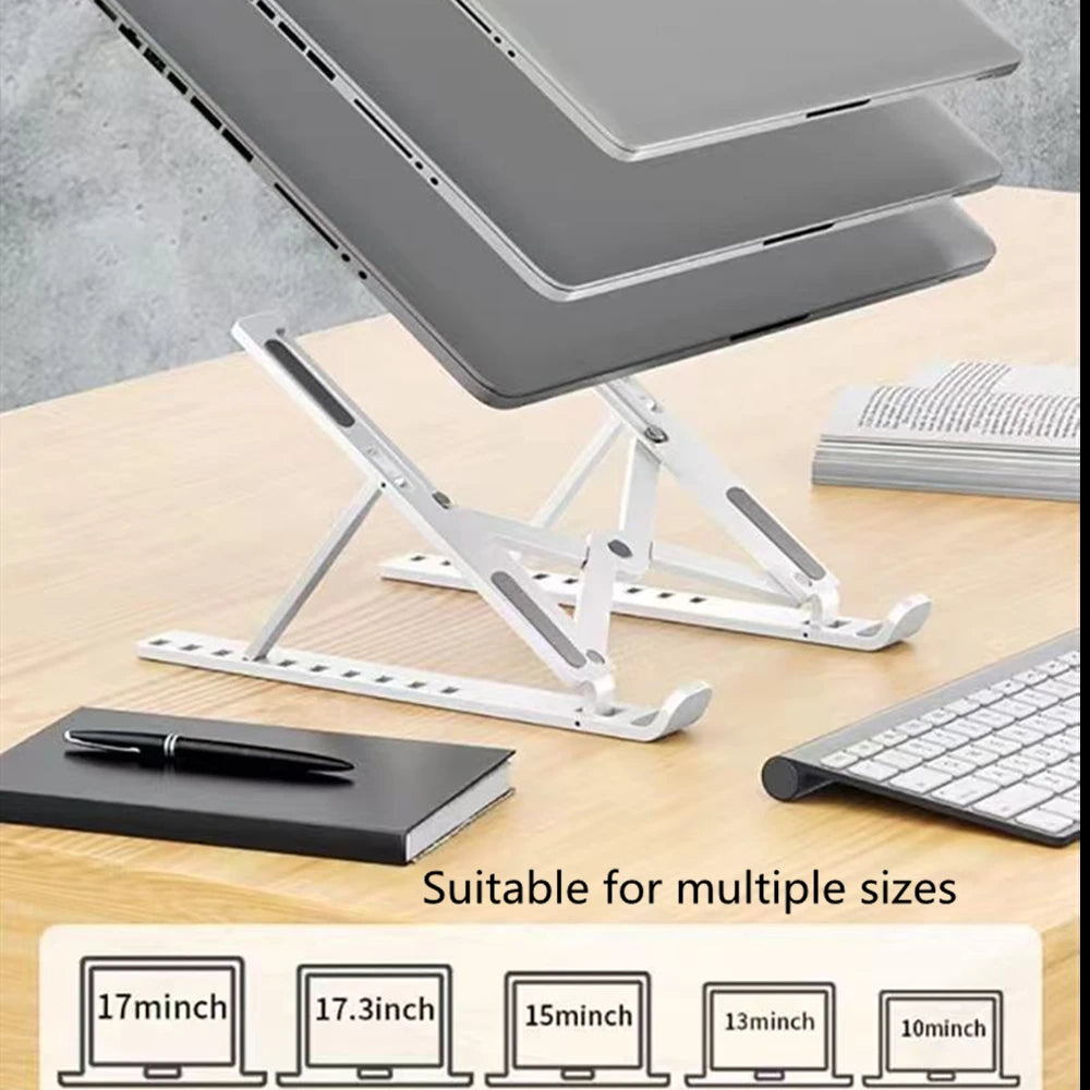 Foldable Laptop Stand Adjustable Portable Notebook Bracket Support Base ABS Holder For Macbook Air Pro Accessories Convenient