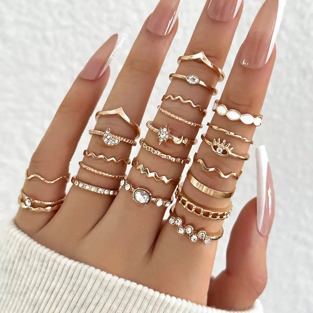 Fashion Knuckle Rings Set