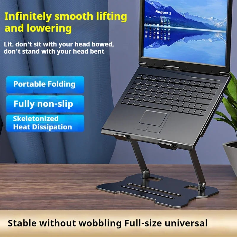 Portable Laptop Bracket Multifunctional Heightening Shelf Support Bracket Fast Heat Dissipation Base Foldable Tablet Stand