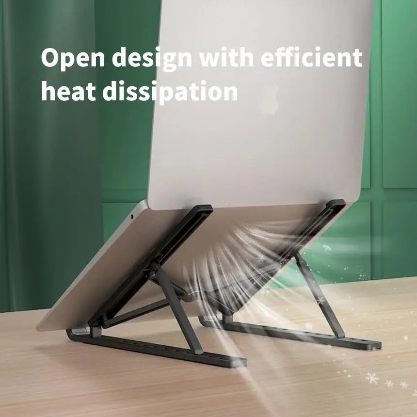 ABS Foldable Laptop Stand Cooling Notebook Bracket Adjustable Ergonomic Laptop Support Base Holder Tablet Accessories Stands