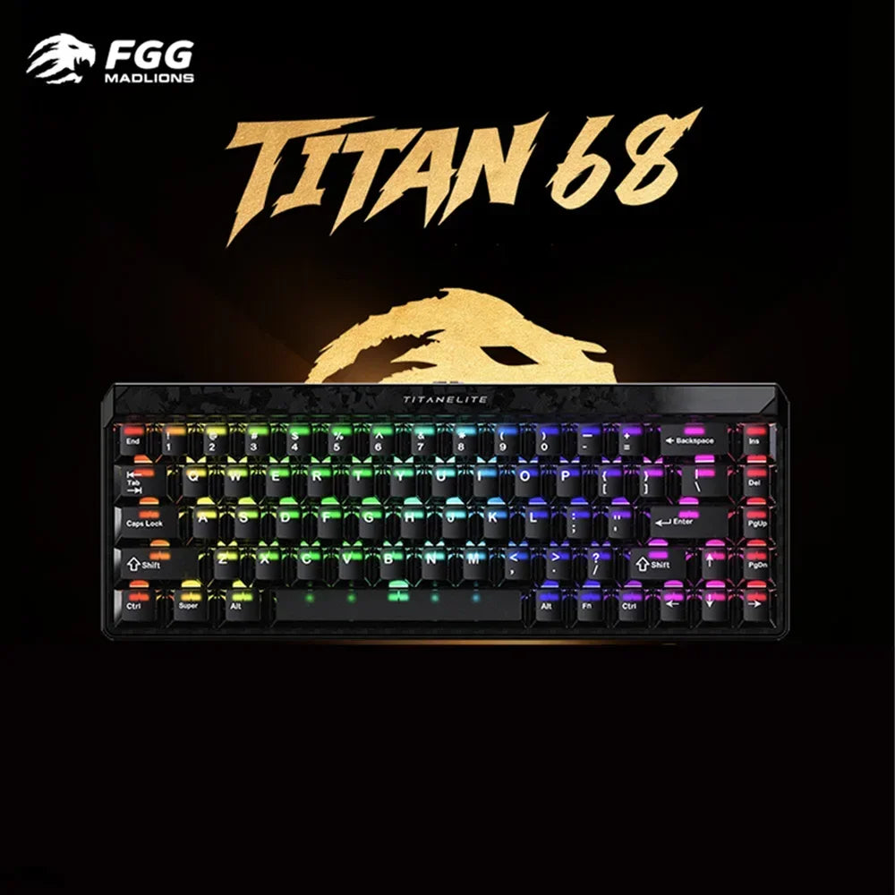 FGG Madlions TITAN68 Turbo 68 - Key Gaming Keyboard with Hall Effect Magnetic Switches