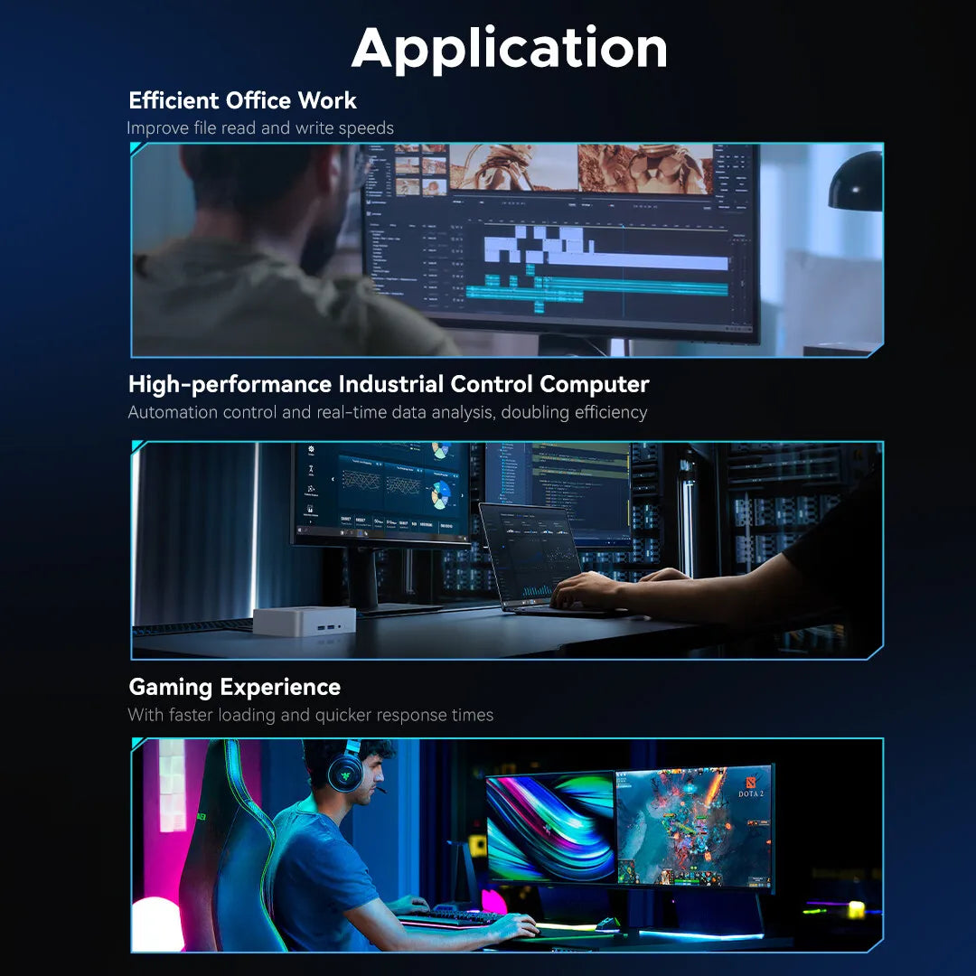 Yottamaster mSATA Harddisk M500 SSD HDD SATA III 6Gbps 3D NAND Internal Solid State Drive 2TB 128GB for Game Laptops Desktop PC