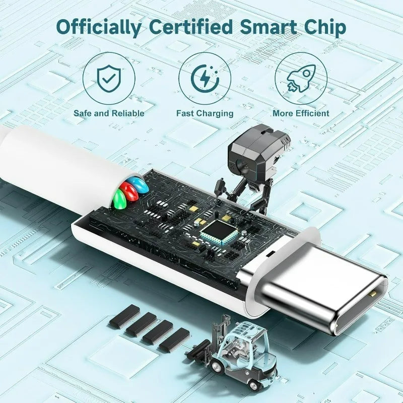 10A USB A To C Cable Type C To C Data Cable High Speed 0.25/1/1.5/2m Charging Cord