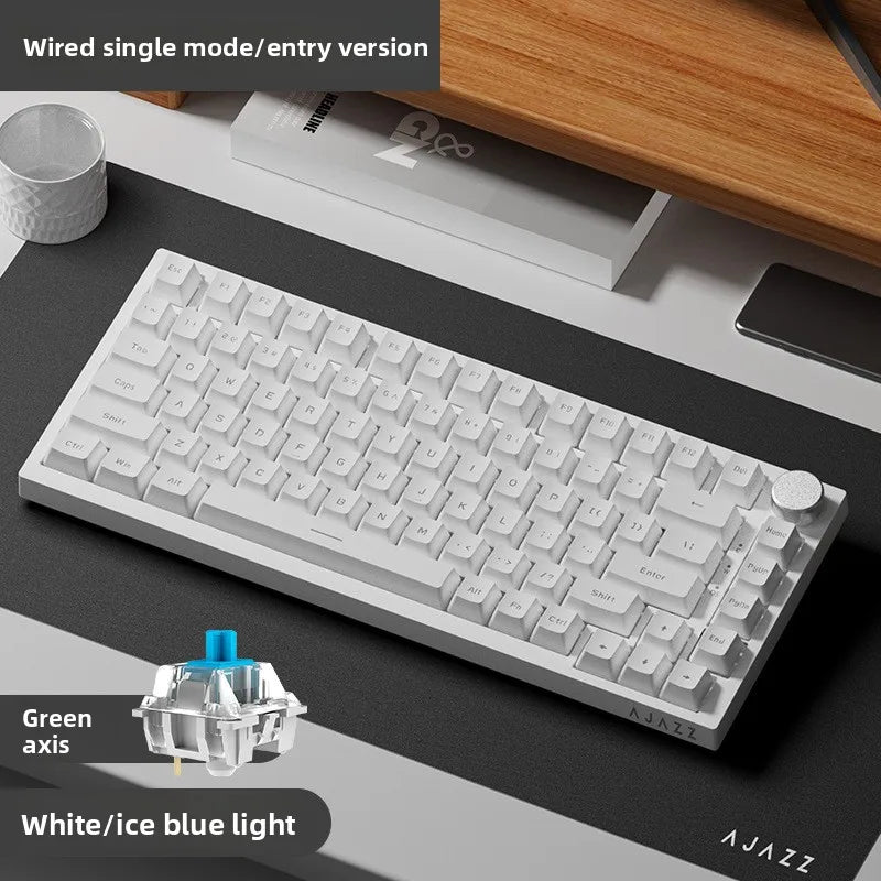 Heijue AK820pro Wireless Tri-Mode Mechanical Keyboard Customizable 75%