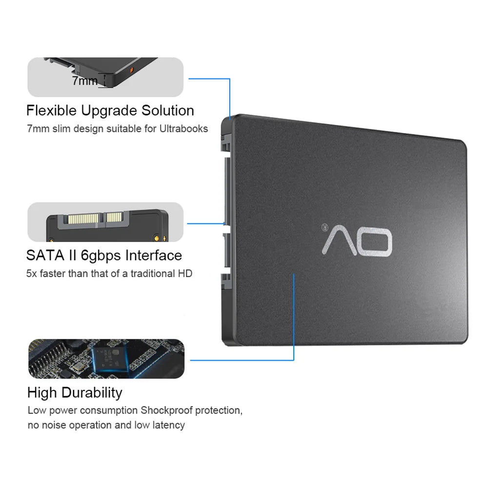 OV Internal Sata 3 HD SSD Steam Deck 128GB 256GB 512GB 1TB Hard Drive Cheap SSD Disk Notebook PC Laptop DIY Computers Wholesale