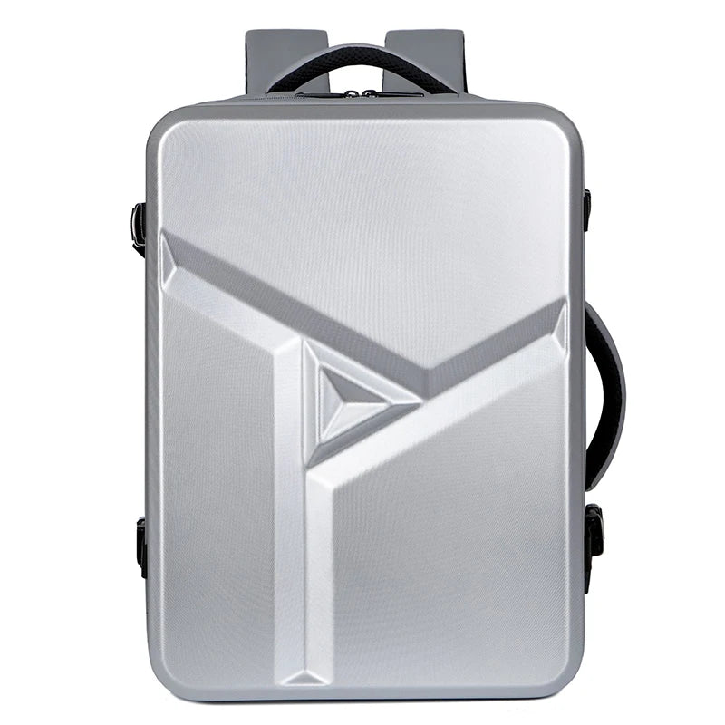 Men's 17" Laptop Hard Shell Backpack 50L Large Capacity Expandable Waterproof Travel Backpack USB Charging mochilas de hombre