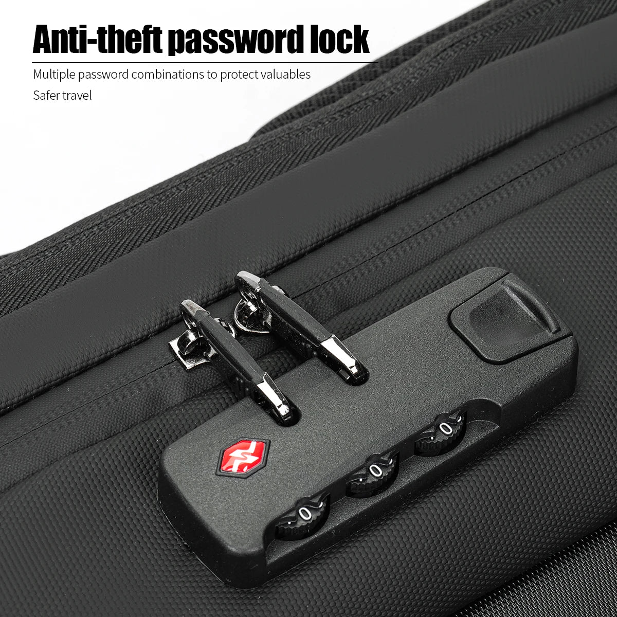 Men's Expandable Computer Backpack Large Capacity Business Travel Trip Luggage Bag E-Sports Game Hard Shell Backpack