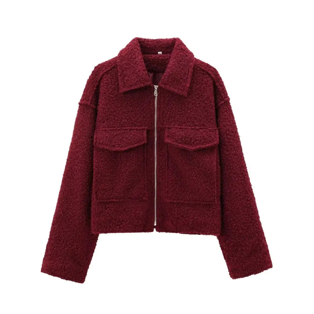Arlena Cropped Wool-Blend Jacket