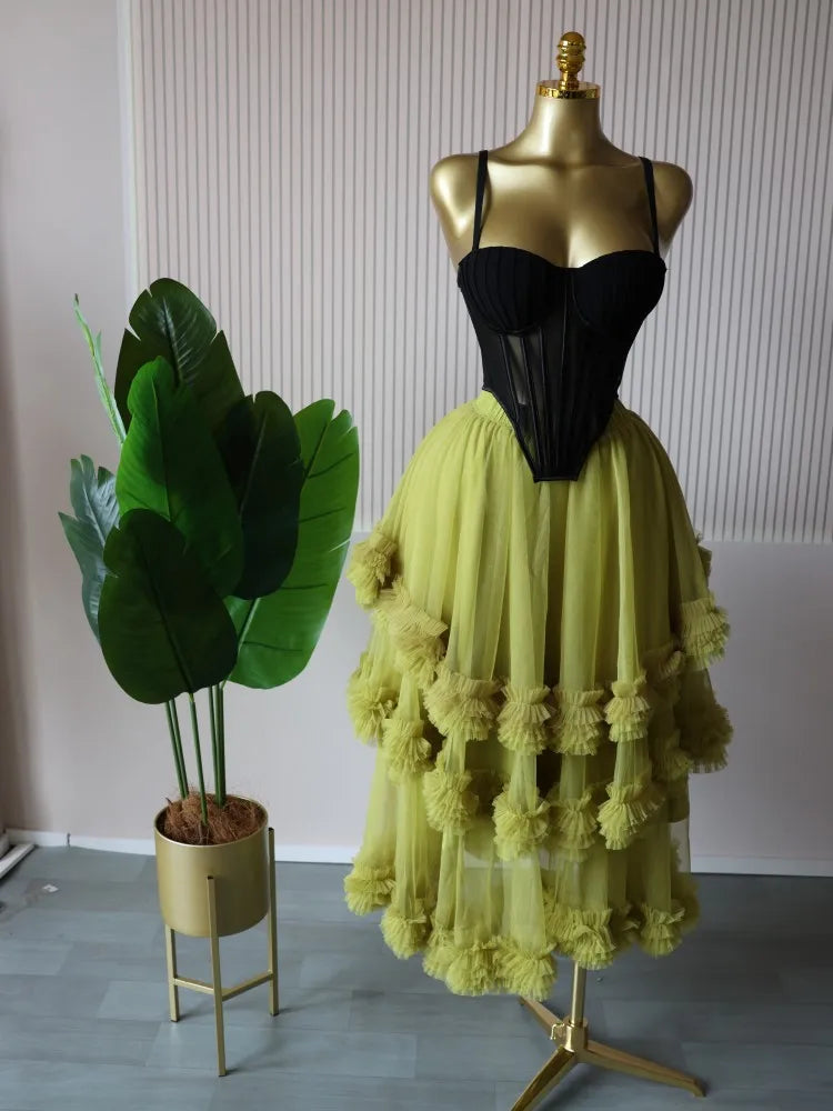 Women's Dress Set Sleeveless Strap Tops and Pleated Tiered Skirts Suit Elegant Vacation Birthday Two 2 Piece Set Outfits