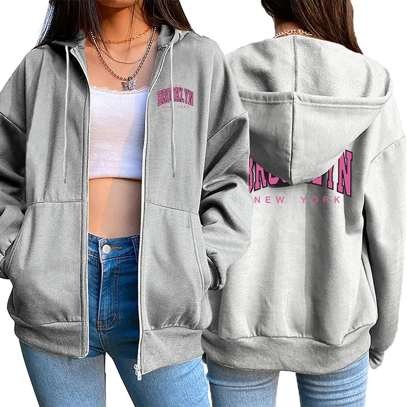 Heart Printed Women's Hoodie | Casual Hoodie for Women