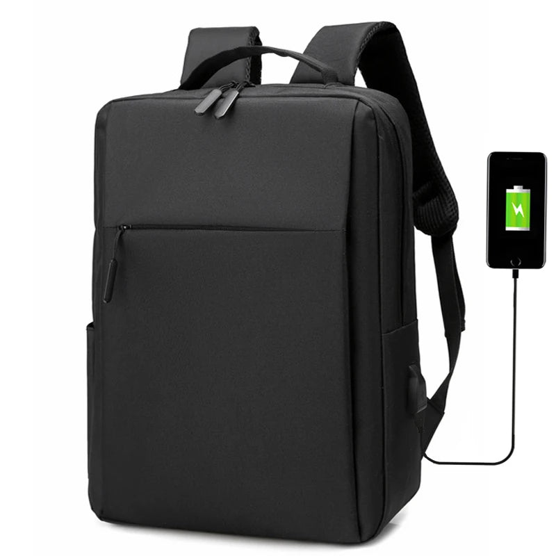 Backpack 15.6 Inch Laptop Men Backpack Nylon Travel Male Laptop Backpack USB Charging Computer School Backpacks Waterproof Bag