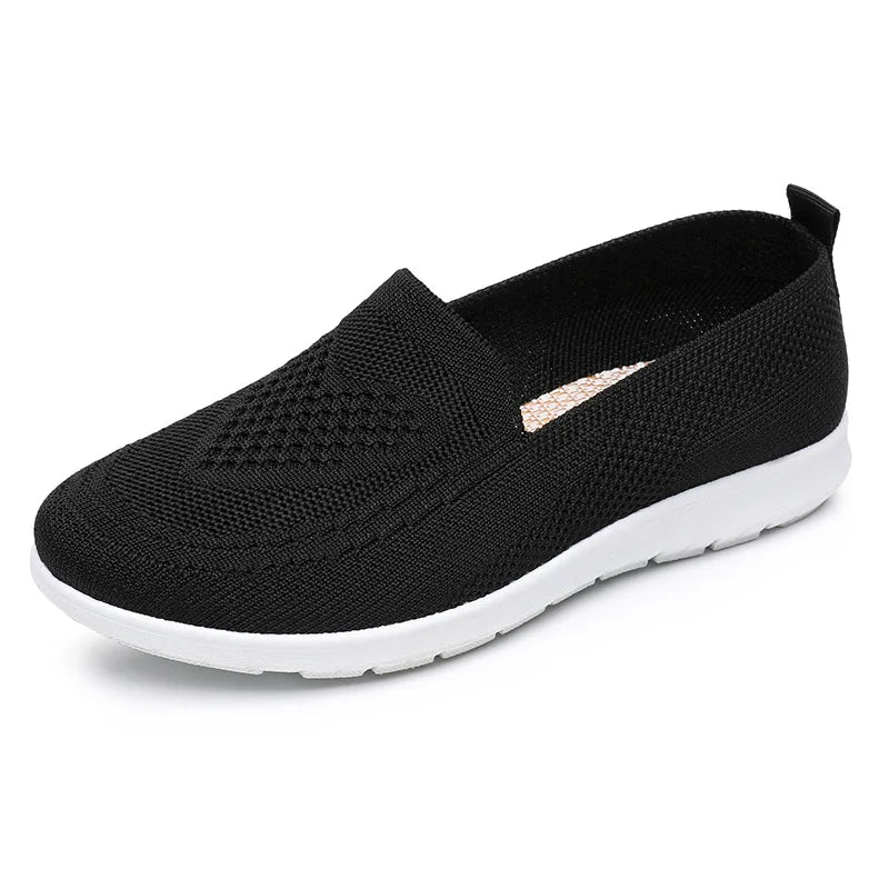 Women’s Casual Slip-On Shoes Breathable Flat Chunky Sole