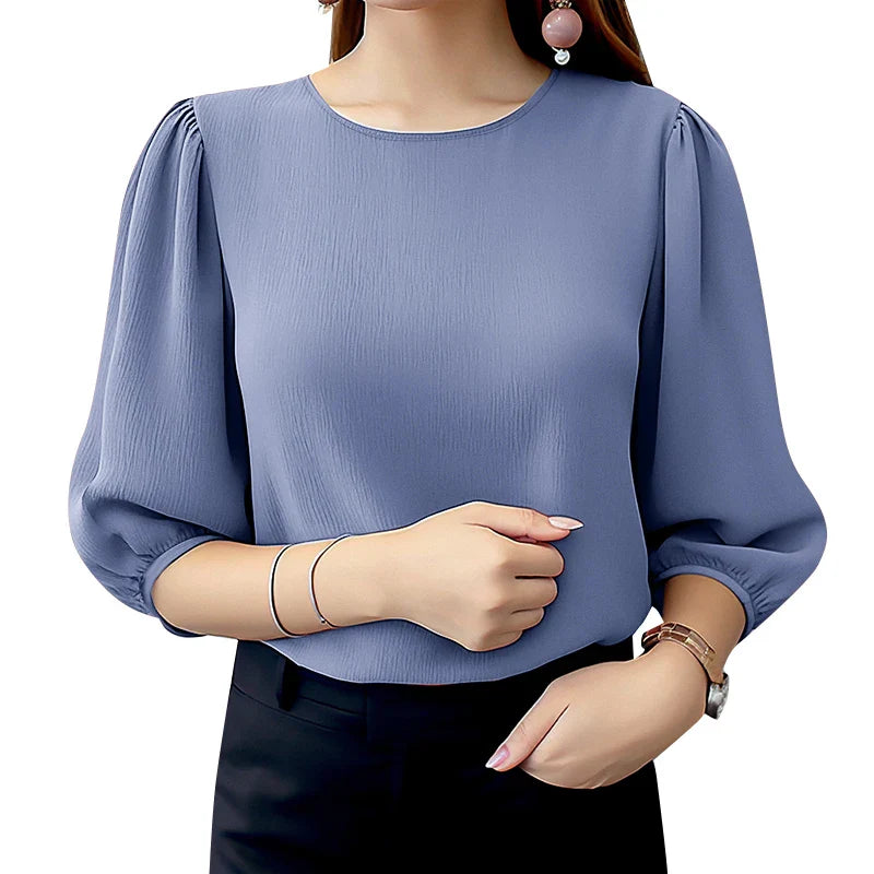 Elegant Puff Sleeve Blouse UK