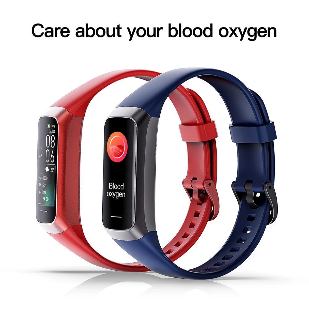 AMOLED Smartwatch Body Temperature Monitor Fitness Clock