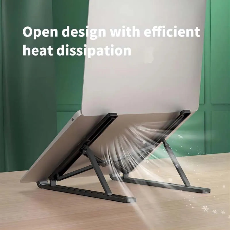 Laptop Stand Ergonomic Portable Plastic IPad Phone Stand With 10 Speed Suitable For Laptop Office Bedroom Study And Travel