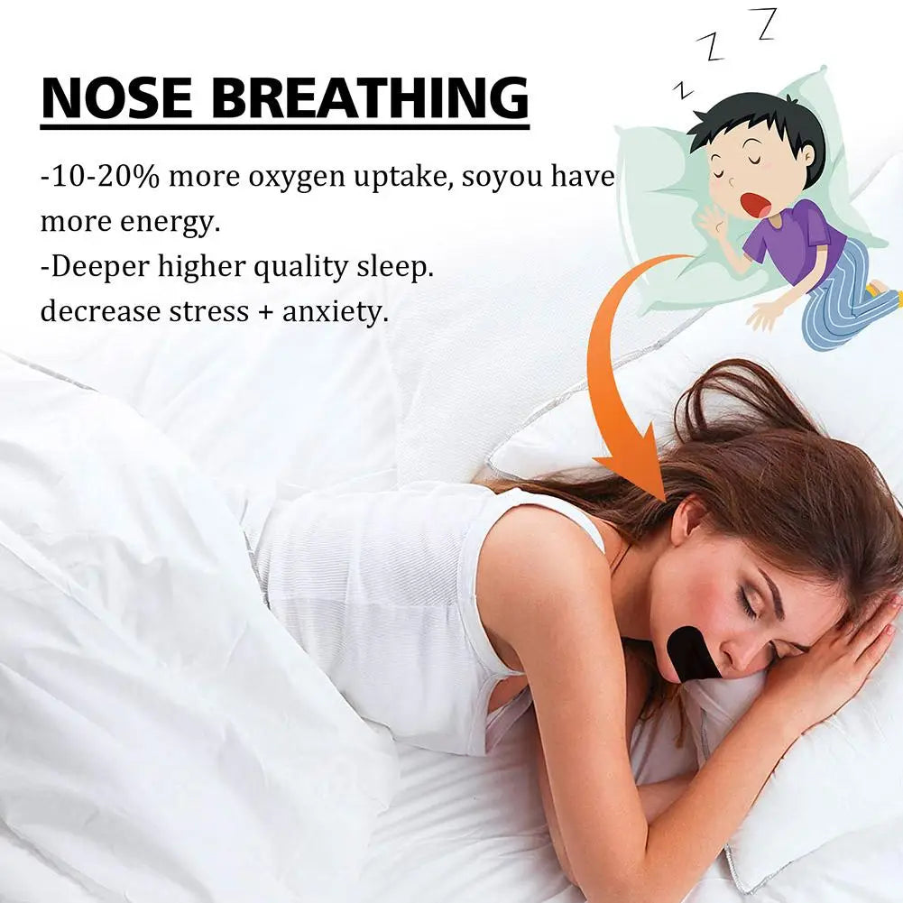 Stop Snoring Patch Nose Breathing Improvement Patch Refresh Lungs Relieve Pain Improve Sleeping Night Sleep Mouth Tape 30pcs