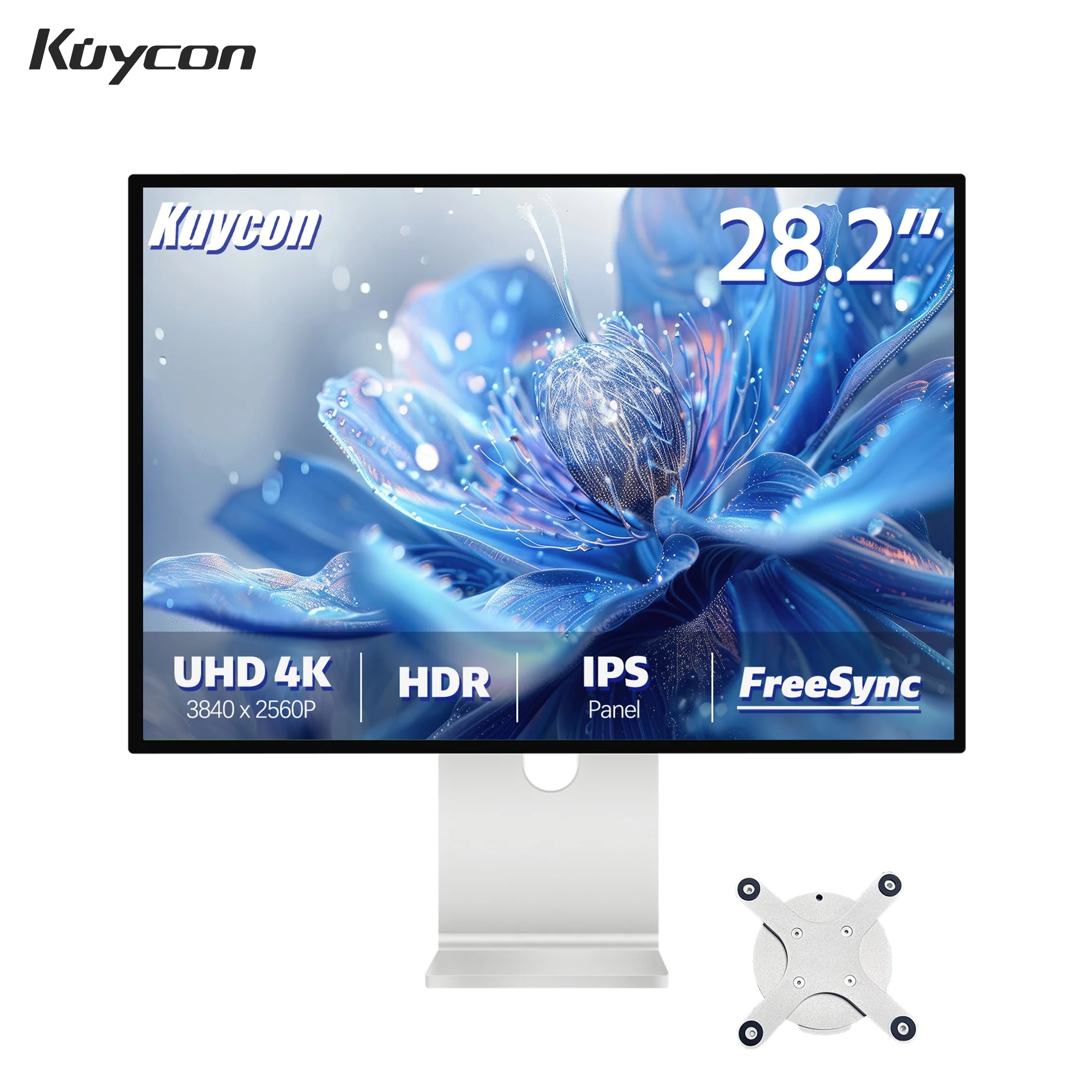 Original Kuycon P10 Gaming Computer Monitor Aluminum Alloy UHD 4K HDR400 PC Display Quick Response AMD Free Sync Desktop Screen