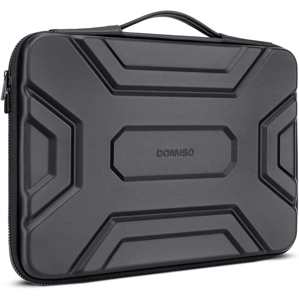13 14 15.6 17 inch Laptop Sleeve Shoulder Bag Shockproof Computer Bag Waterproof EVA Protective Carrying Case Black