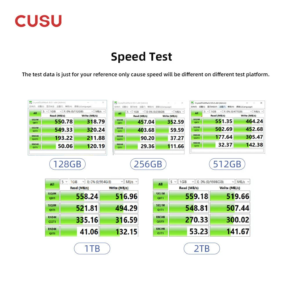 CUSU SSD SATA3 Hard Drive