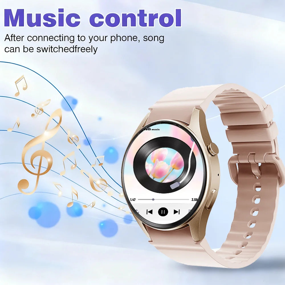 Smart Watch for Women,1.26" AMOLED Touchscreen Make/Answer Calls, Heart Rate SpO2 Monitor, Sleep & Activity Tracking Smartwatch