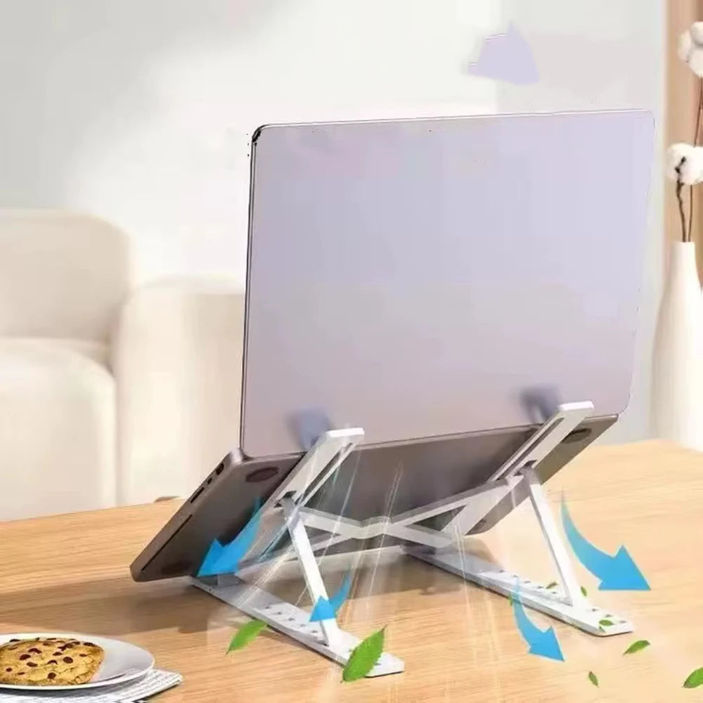 Foldable Laptop Stand Adjustable Portable Notebook Bracket Support Base ABS Holder For Macbook Air Pro Accessories Convenient