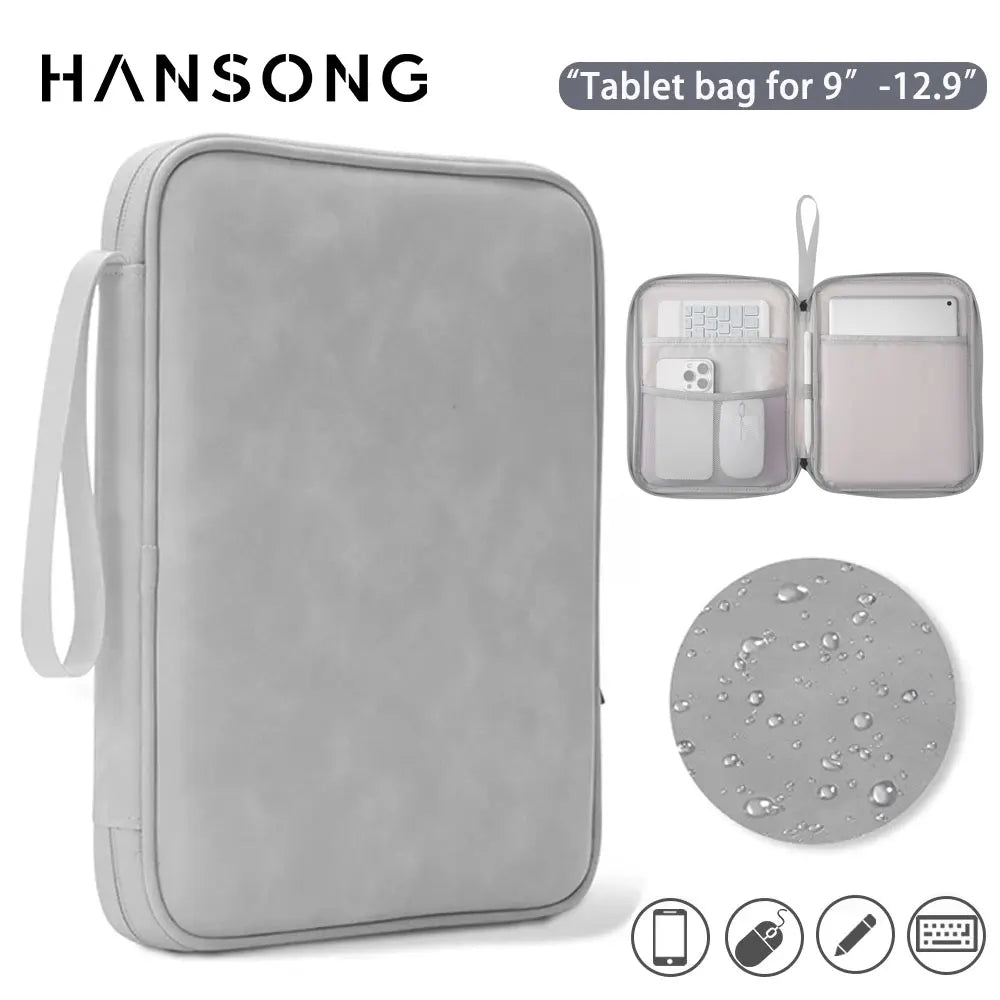 Tablet Sleeve Bag for iPad Pro 12.9 11 inch iPad 10th Air 5 4 3 10.9 10.2 inch 9th 8th 7th Generation Waterproof Zipper Pouch