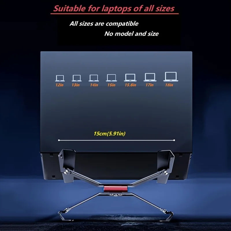 Carbon Steel Laptop Stand Desktop Adjustable Tablet Holder Notebook Riser for Heat Dissipation