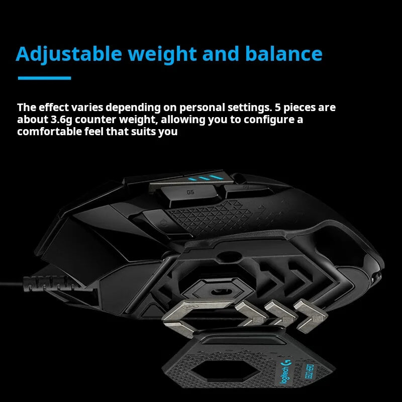Logitech G502 HERO Cable Game Mouse E-Sports Eating Chicken Mechanical Mouse RGB Light Can Be Balanced To Eat Chicken Macro Prog