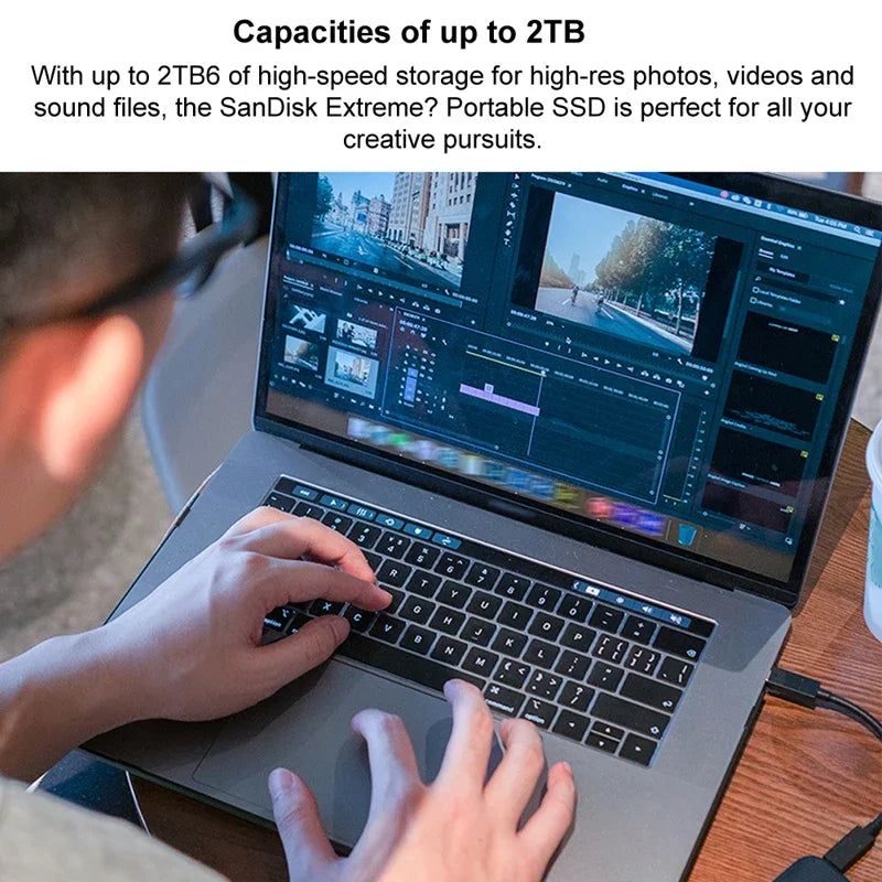 SanDisk SSD Portable Solid State Drive 4TB 2TB 1TB USB3.2 TypeC